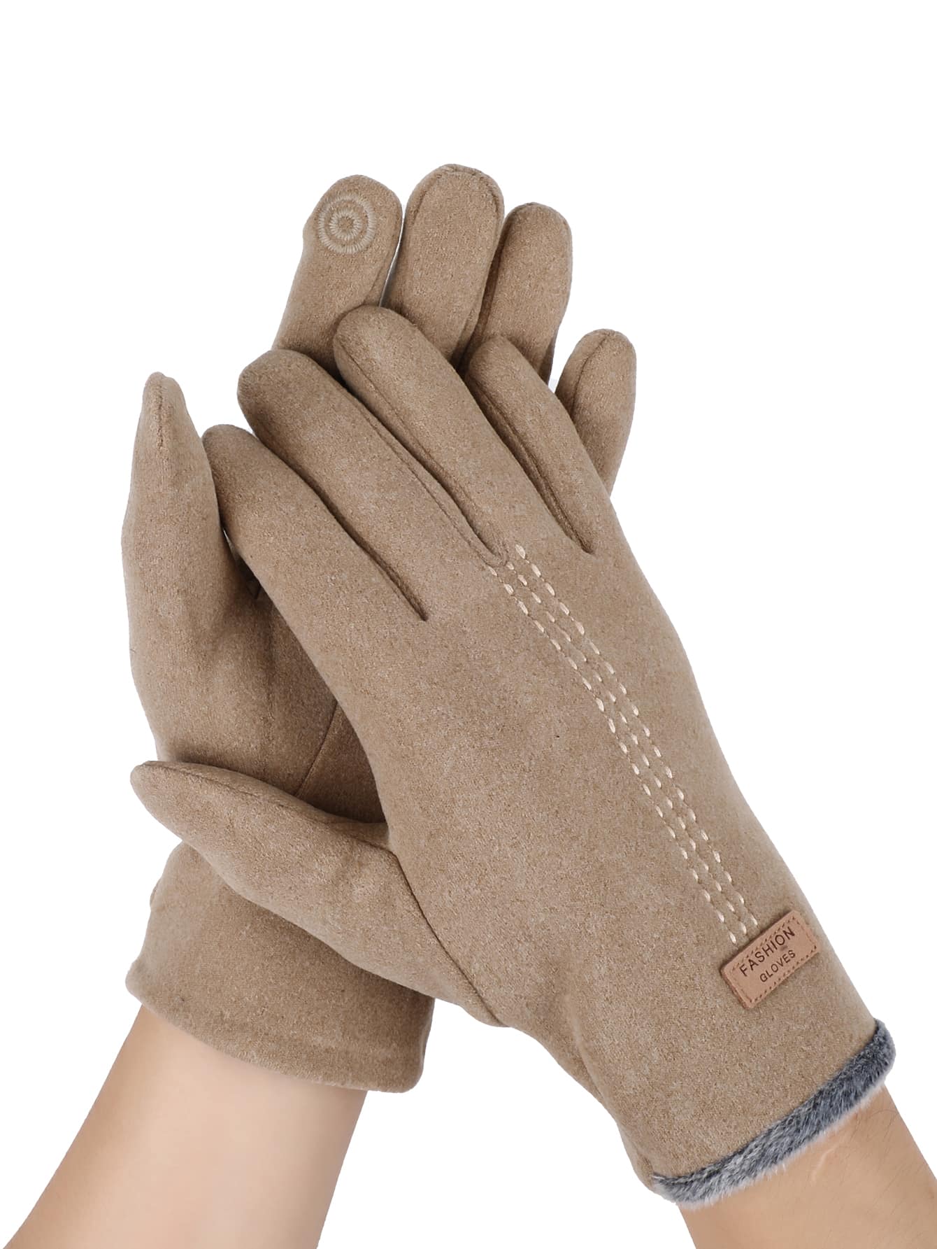 1pair Minimalist Gloves - Camel - View 1