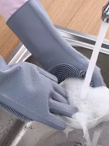 1入組矽膠家用手套家用洗碗手套