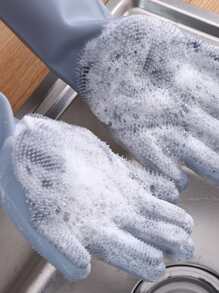 1入組矽膠家用手套家用洗碗手套