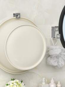 1pc Stainless Steel Washbasin Storage Rack - Grey - View 2