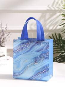 4pcs Marble Print Gift Bag - Multicolor - View 5