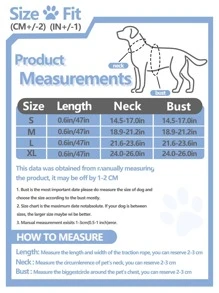 Supet 1set Striped Print Pet Leash & Harness - Hot Pink - View 3