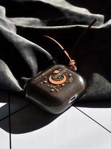 Apple 1pc Minimalist Creative Cute Moon & Meteor Semi-Transparent Green/Black AirPods 2/3/4/Pro/Pro2 Headphone Case - Multicolor - View 2