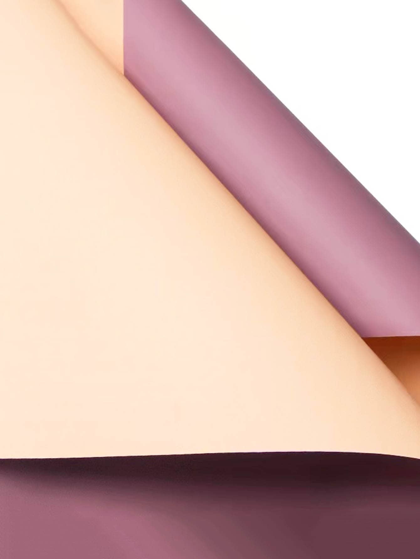 10pcs Two Tone Gift Wrapping Paper, 58 X 58cm Flower Wrapping Paper For