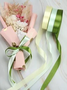 3 cuộn Ruy băng quà tặng rắn - Nhiều màu - Xem 3