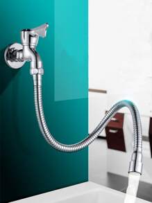 1 pieza Extensor de grifo de acero inoxidable - Plateado - Ver 1