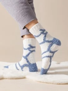 Men Graphic Crew Socks - White - View 2