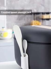 1pc Plastic Rice Spoon Storage Rack - White - View 4