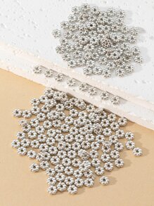 1 gói Phụ kiện đồ trang sức tự làm hạt - Bạc - Xem 2