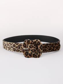 Leopard Print Pattern Belt Summer, School Fall, Autumn, Halloween - Multicolor - View 2