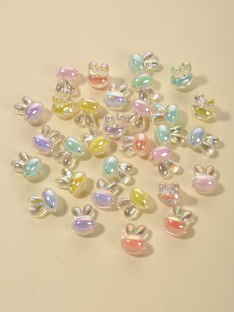 30入組兔子DIY首飾配件