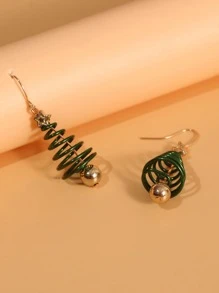 Pendientes largos árbol de Navidad - Multicolor - Ver 2