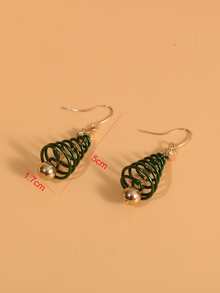 Pendientes largos árbol de Navidad - Multicolor - Ver 6