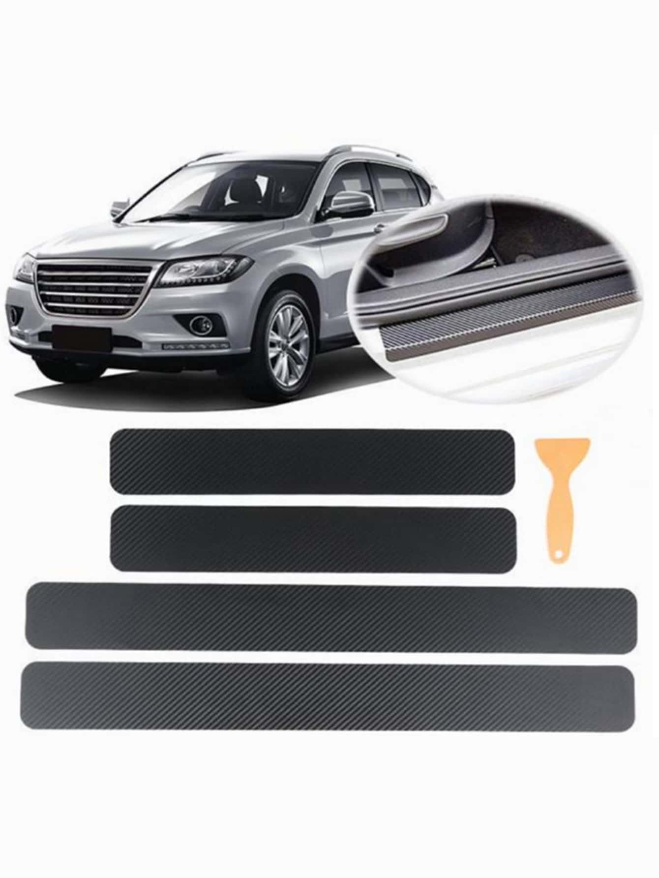 5pcs Car Door Sill Scratch Protection Sticker
