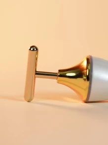 Masajeador eléctrico de instrumentos de belleza facial en forma de T - Blanco - Ver 9