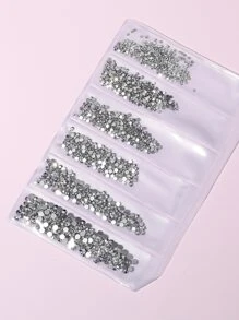 1 gói đồ trang trí móng tay nghệ thuật cho phụ nữ trang trí móng tay - Bạc - Xem 4