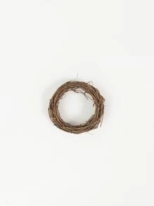 1入組DIY柳條花環裝飾用品捕夢網適用於聖誕,新年,情人節,婚禮,生日,退休黨