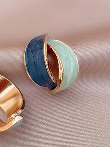 1雙結構耳環 - 彩色 - 查看 3