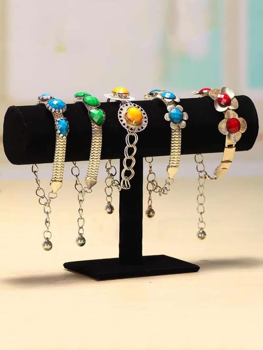 1pc Random Color Jewelry Storage Rack,Bracelet Display Stand, Bracelet Display Holder, Bangle Holder, Bangle Organization - Multicolor - View 1