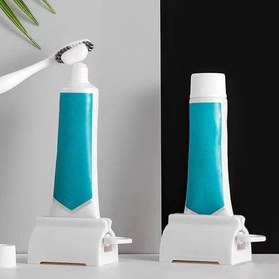 1 件白色手动心形牙膏挤压器家居浴室装饰秋季装饰返校