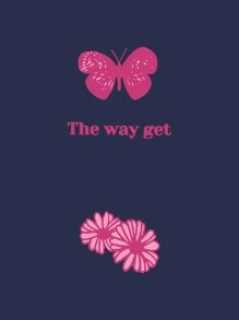 SHEIN Coolane Plus Size Butterfly & Slogan Graphic Drawstring Thermal Sweatshirt - Navy Blue - View 3