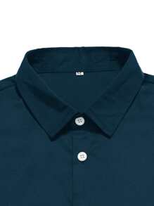 Manfinity Homme Men Two Tone Button Up Shirt - Multicolor - View 4