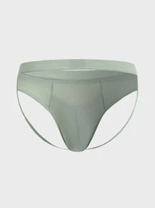 Men Solid Jockstrap Sexy Underwear - Mint Green - View 2