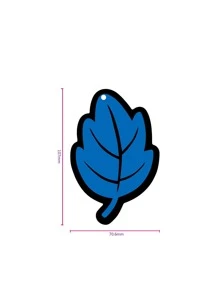 1入組樹葉設計汽車空氣清新器 - 藍色 - 查看 3