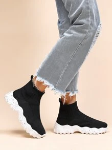 Giày Thể thao Nữ màu trơn - màu đen - Xem 3