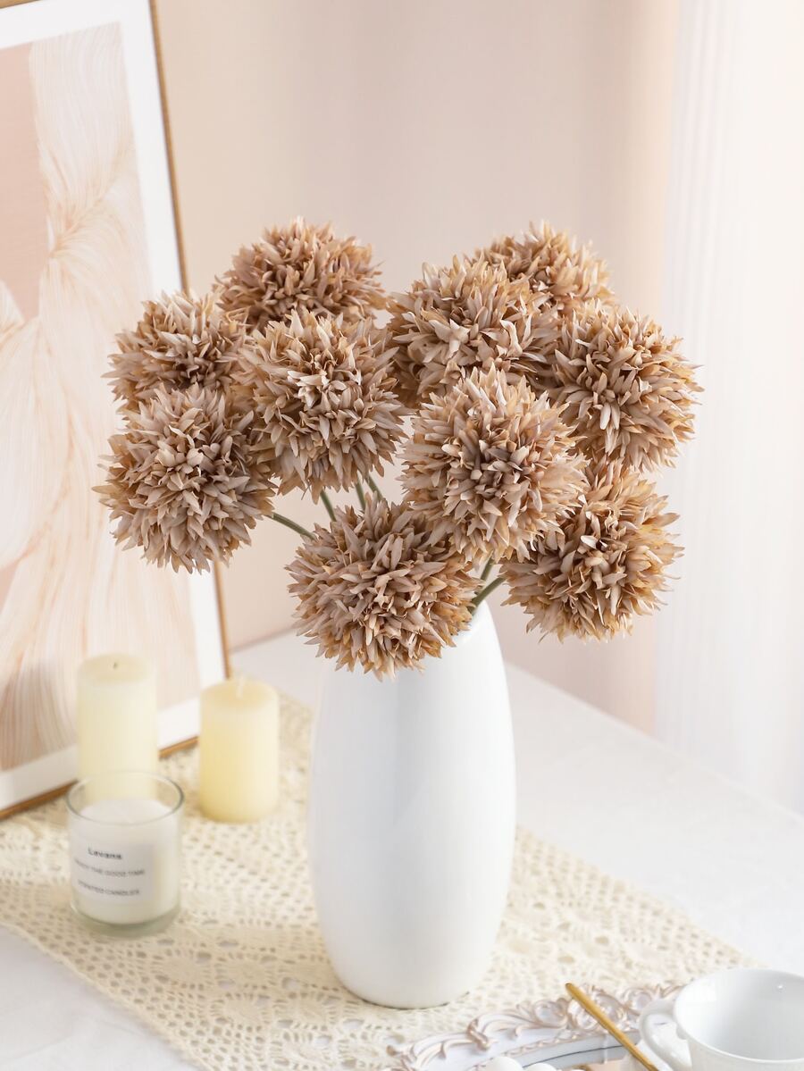 1pc Bồ công anh nhân tạo - màu nâu - Xem 1