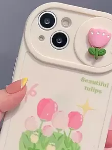 Summer Flower Pattern Phone Case Kawaii Waterproof Shockproof Anti-Fall Scratch Resistant