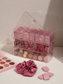 1个 BASIC LIVING 品牌定制隐形眼镜收纳盒 - 粉色 - 查看 1