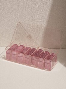 1个 BASIC LIVING 品牌定制隐形眼镜收纳盒 - 粉色 - 查看 2