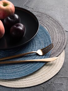 6 piezas Mantelito individual redondo lino - Multicolor - Ver 4