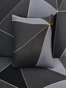 1 Vỏ bọc ghế sofa lụa sữa in họa tiết + 1 Vỏ gối 42*42cm, Vỏ bọc ghế sofa phong cách đồng quê Mỹ tối giản in họa tiết hình học, Vỏ bọc bảo vệ ghế sofa bằng vải thun Spandex co giãn cho ghế sofa dài hình chữ L, 1/2/3/4 chỗ ngồi - Nhiều màu - Xem 7