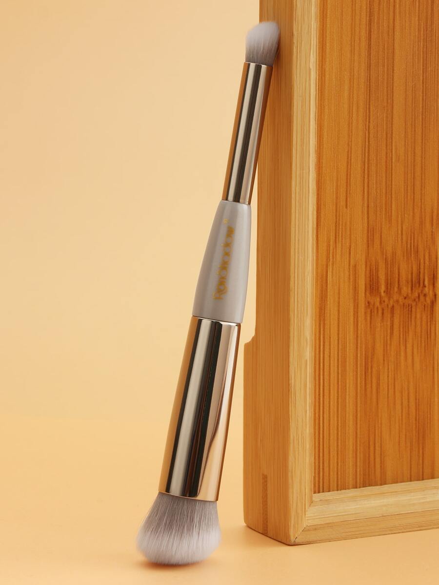 ronshadow 1pc Double-ended Concealer & Nose Contour Brush - Light Grey - View 1