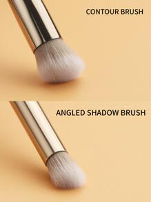 ronshadow 1pc Double-ended Concealer & Nose Contour Brush - Light Grey - View 3