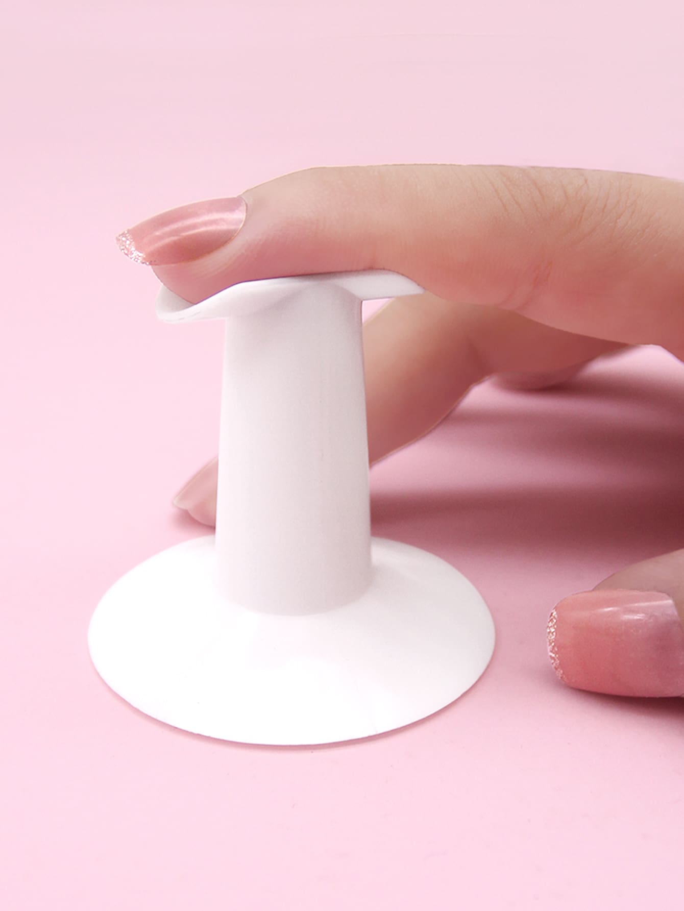 1pc Nail Art Practice Stand - White - View 1