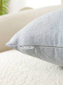 1 chiếc vỏ gối trang trí bằng vải nhung họa tiết bầu trời sao cho phòng khách và ghế sofa - Xám - Xem 2