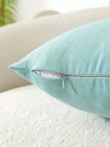 1 chiếc vỏ gối trang trí bằng vải nhung họa tiết bầu trời sao cho phòng khách và ghế sofa - Màu xanh lam - Xem 2