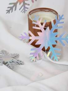 1pc Holographic Snowflake Decor Paper Garland - Multicolor - View 6