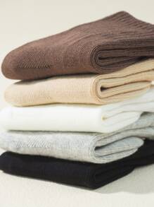 Bebé 5 pares Calcetines unicolor - Multicolor - Ver 4