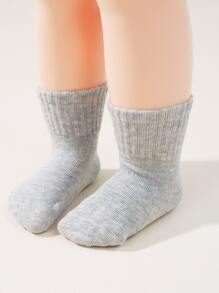 Bebé 5 pares Calcetines unicolor - Multicolor - Ver 5