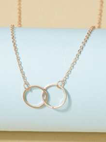 Vòng cổ hình tròn quyến rũ - Hoa hồng vàng - Xem 2