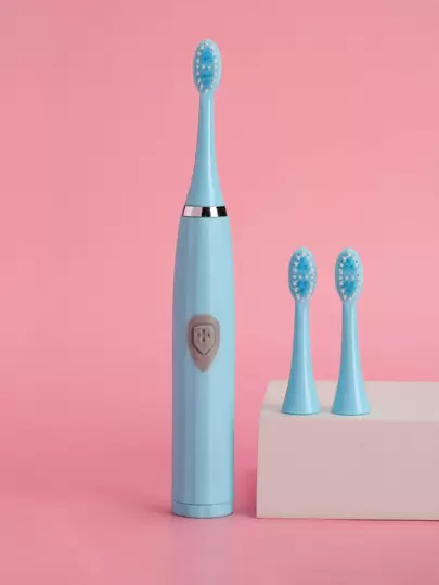 1 set Cepillo de dientes eléctrico eléctrico moderno de plástico doméstico para cuarto de baño