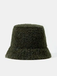 MOTF PREMIUM WOOL-MIX SOLID BUCKET HAT - Dark Green - View 2