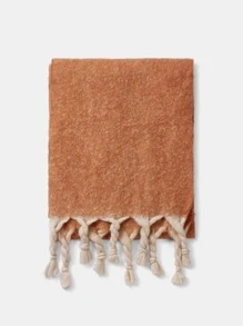 MOTF PREMIUM TWIST FRINGE HEM SCARF - Orange - View 6