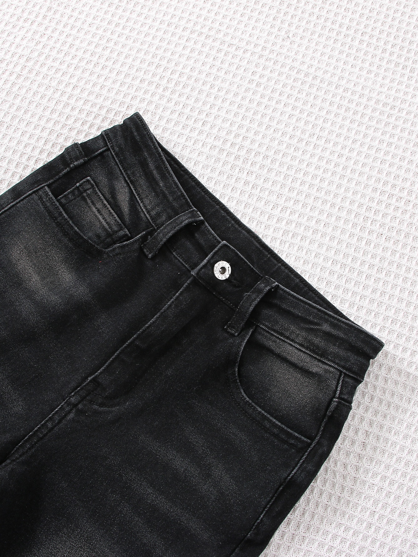 جينز بساق مستقيم باهت اللون ولد طفل