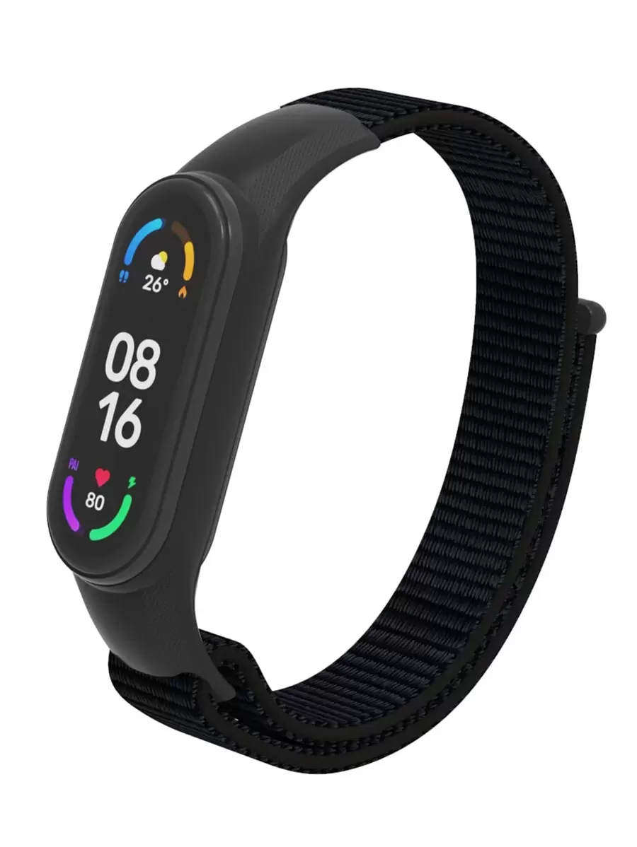 Correa de reloj de nailon compatible con Xiaomi como regalo para estudiantes que regresan a la escuela - Negro - Ver 1