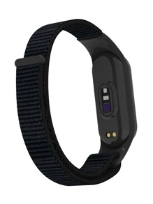Correa de reloj de nailon compatible con Xiaomi como regalo para estudiantes que regresan a la escuela - Negro - Ver 2
